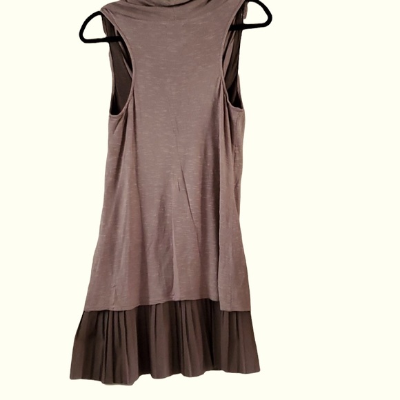 Free people Parisian cowl neck pleated dress size M - Picture 3 of 4